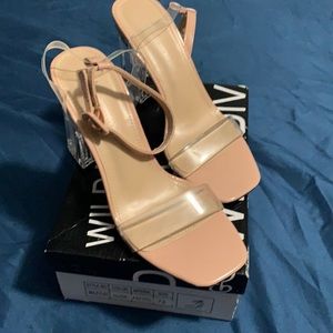 Clear heels
